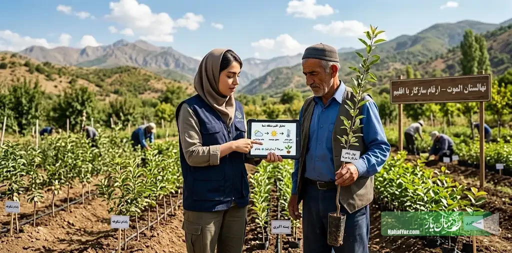 تبدیل داده هواشناسی به انتخاب نهال | راهنمای ساده باغداران