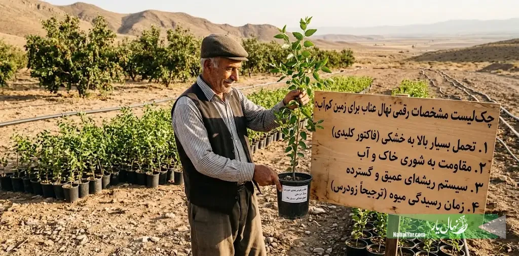 خرید نهال عناب برای زمین کم‌آب | انتخاب رقم مناسب