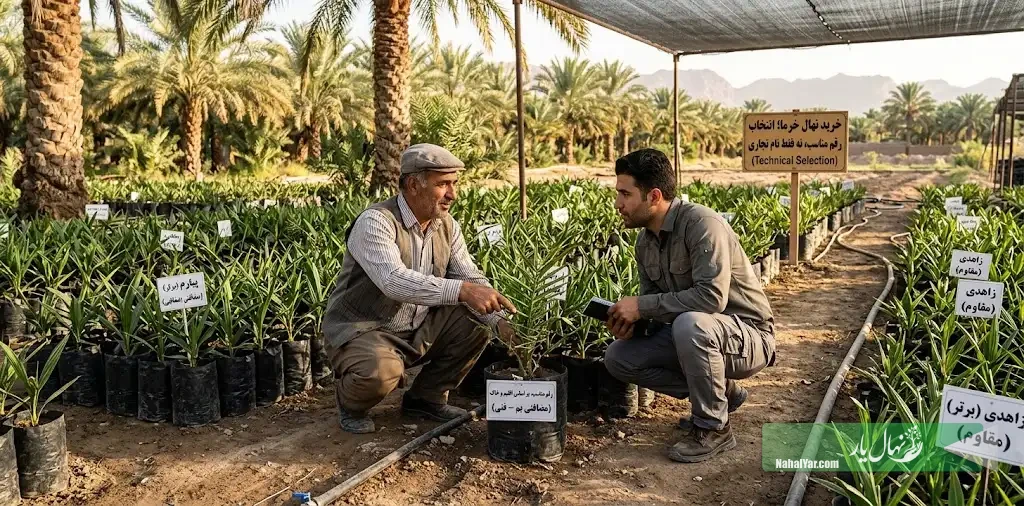 راهنمای انتخاب رقم نهال خرما قبل از خرید
