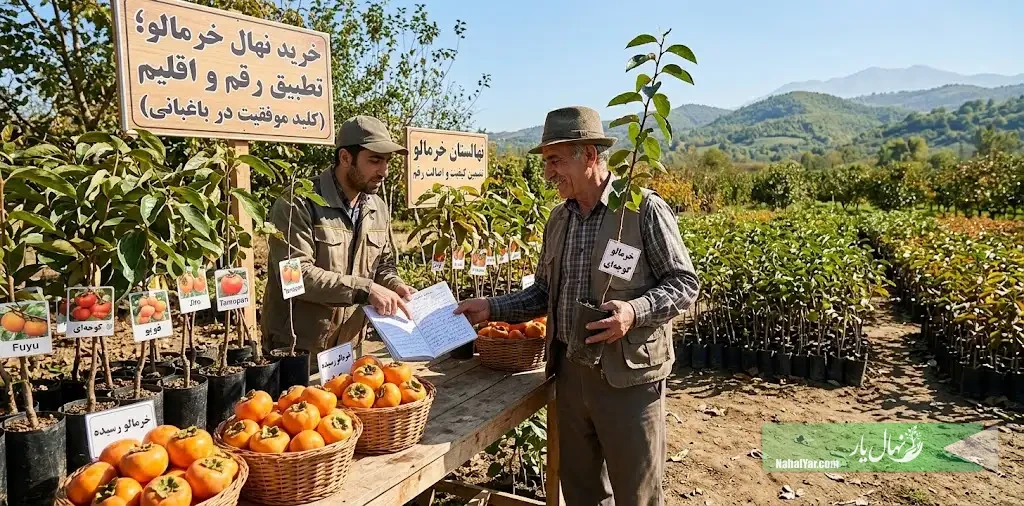 خرید نهال خرمالو؛ تطبیق رقم با اقلیم منطقه