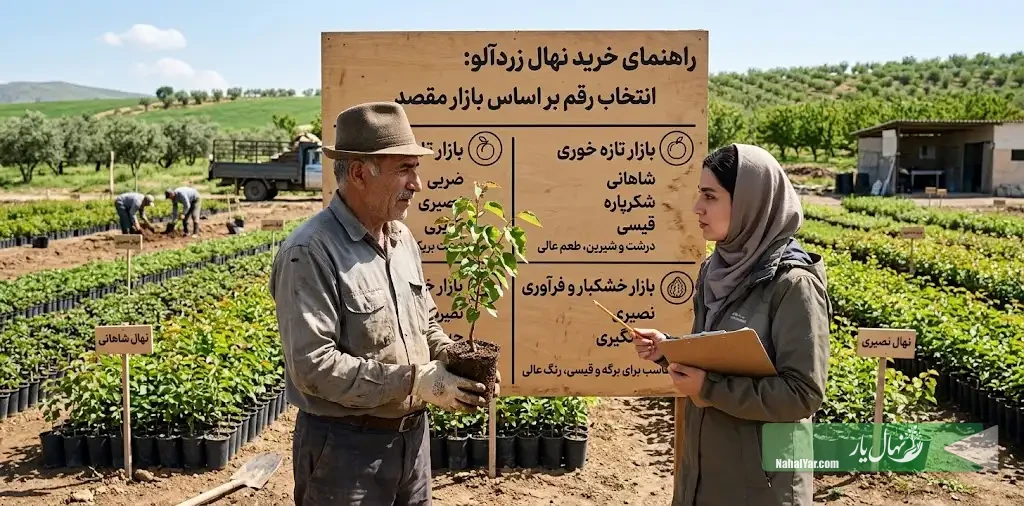 خرید نهال زردآلو | انتخاب رقم براساس بازار مقصد