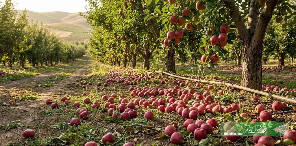 علت و راهکارهای دلایل ریزش میوه نزدیک برداشت