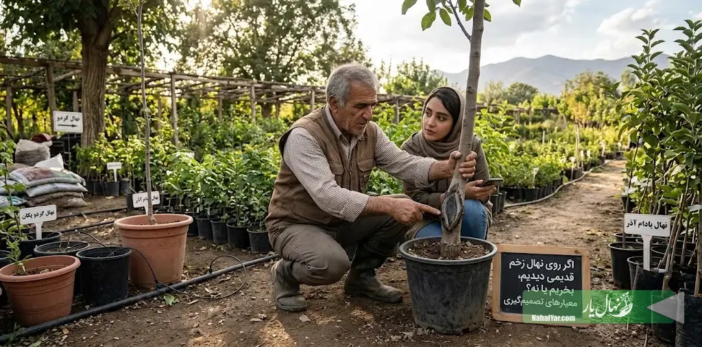زخم قدیمی روی نهال؛ بخریم یا نه؟ معیارهای بررسی
